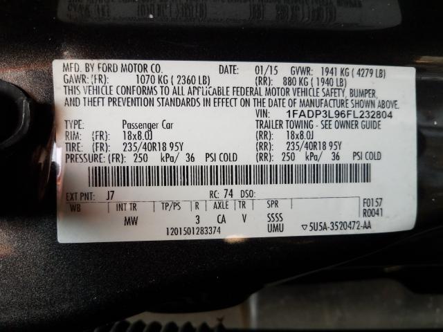 2015 FORD FOCUS ST - 1FADP3L96FL232804