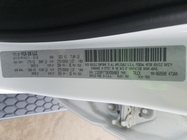 2019 RAM 1500 BIG H 1C6SRFFT5KN560869