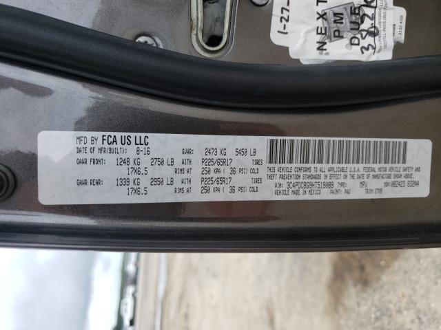 2017 DODGE JOURNEY SX 3C4PDCBG9HT519089