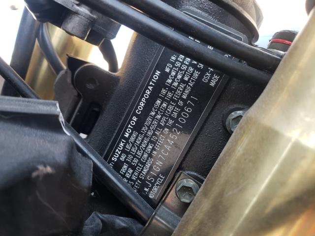 2005 SUZUKI GSX-R600 K JS1GN7CA452100671
