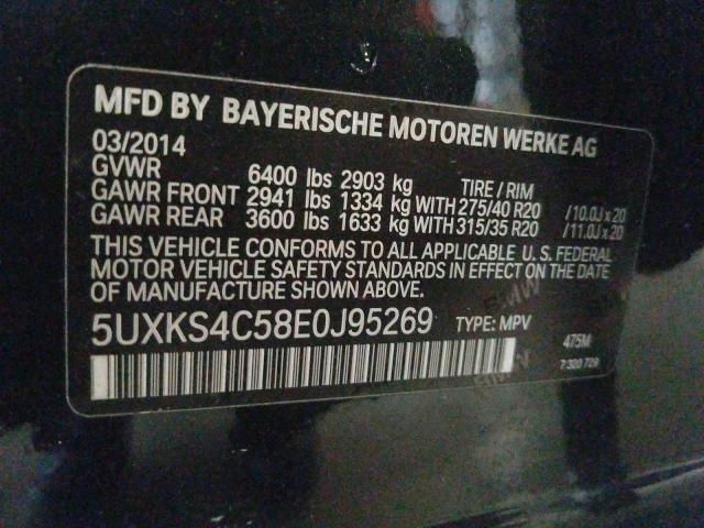 2014 BMW X5 XDRIVE3 5UXKS4C58E0J95269