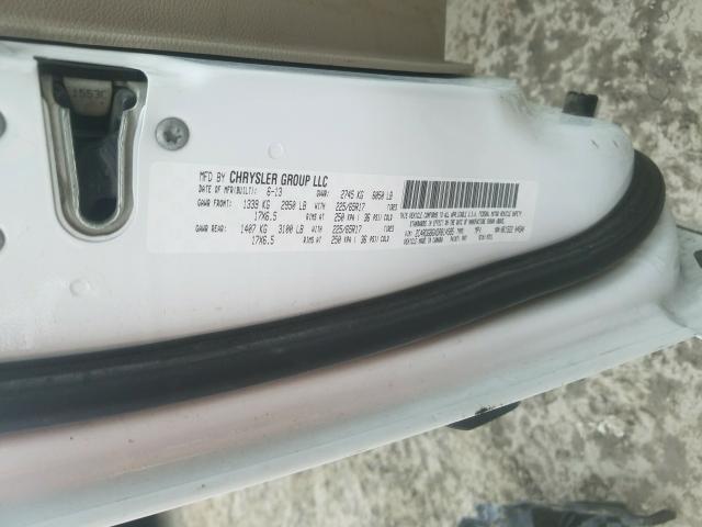2013 DODGE GRAND CARA 2C4RDGBGXDR814585
