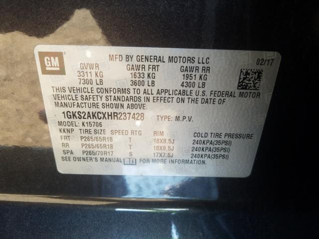2017 GMC YUKON SLE 1GKS2AKCXHR237428