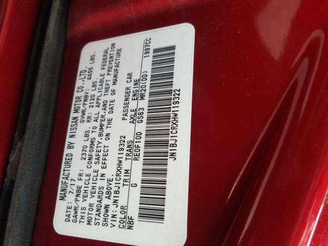 2017 NISSAN ROGUE JN1BJ1CRXHW119322