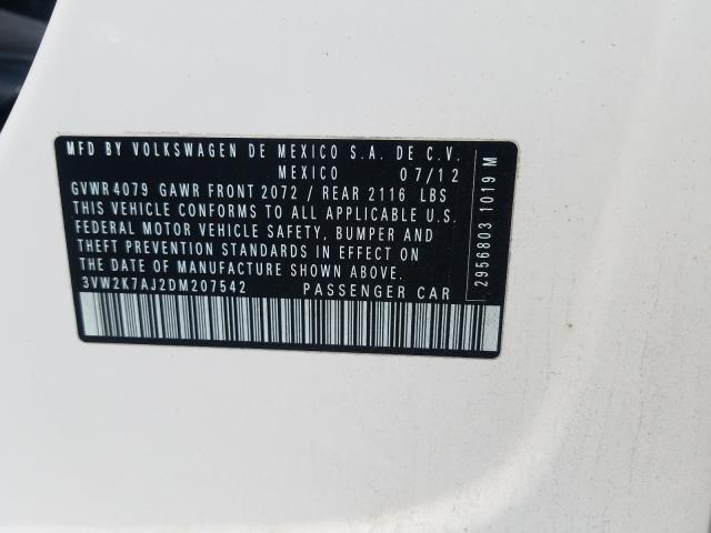 2013 VOLKSWAGEN JETTA BASE 3VW2K7AJ2DM207542