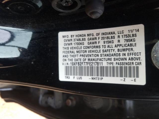 2015 HONDA CIVIC SE 19XFB2F77FE217811