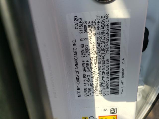2020 HONDA ACCORD SPO 1HGCV1F36LA067756