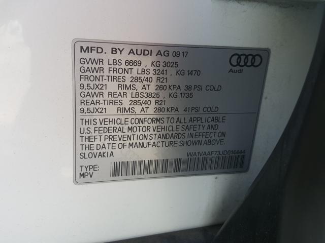 VIN WA1VAAF73JD014444 2018 Audi Q7, Prestige no.10