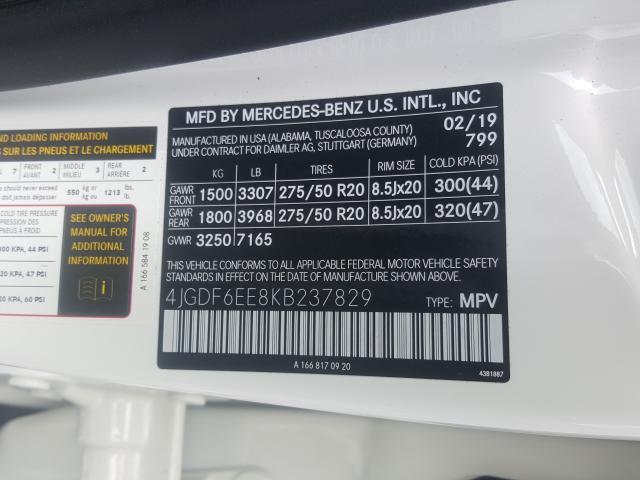 2019 MERCEDES-BENZ GLS 450 4M 4JGDF6EE8KB237829