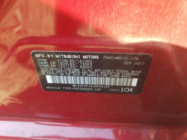 2018 MITSUBISHI MIRAGE G4 ML32F3FJ5JHF04190