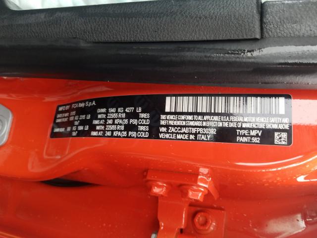 2015 JEEP RENEGADE L ZACCJABT8FPB30392
