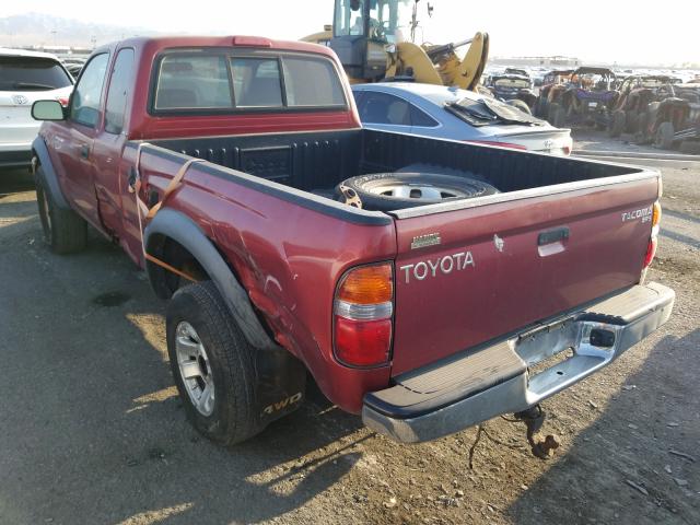 toyota tacoma 2002 vin 5tewm72n72z888930