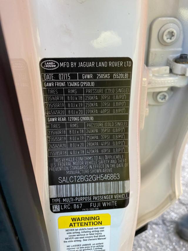 2016 LAND ROVER DISCOVERY SALCT2BG2GH546863