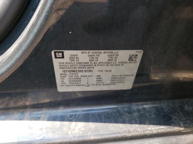 2017 GMC SIERRA K15 1GTV2MEC2HZ167381