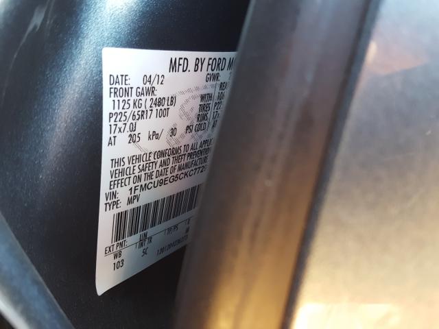 2012 FORD ESCAPE LIM 1FMCU9EG5CKC77291
