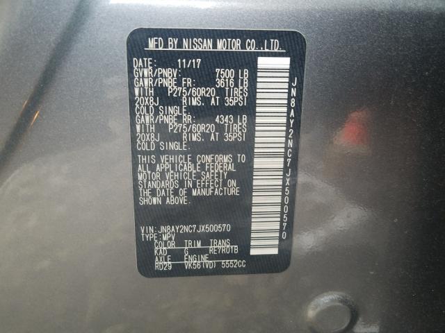 2018 NISSAN ARMADA SV JN8AY2NC7JX500570