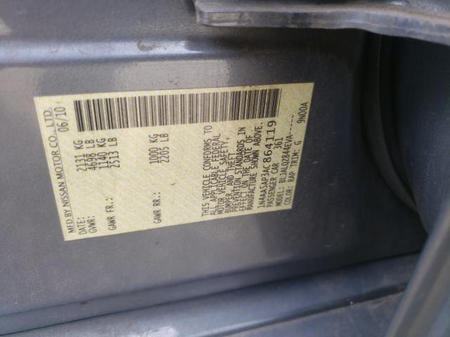 2010 NISSAN MAXIMA 1N4AA5AP3AC864119