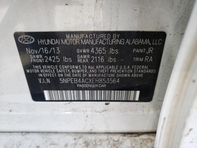 2014 HYUNDAI SONATA GLS 5NPEB4ACXEH853564