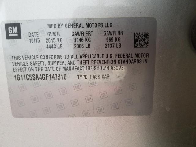 2016 CHEVROLET MALIBU LIM 1G11C5SA4GF147310