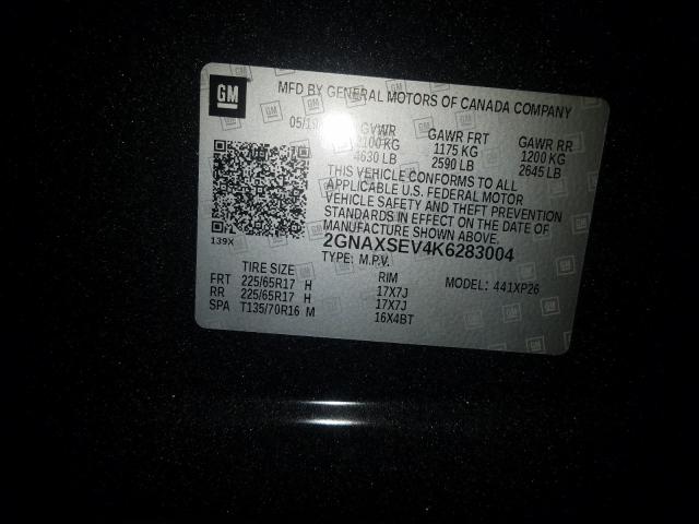 2019 CHEVROLET EQUINOX LS 2GNAXSEV4K6283004