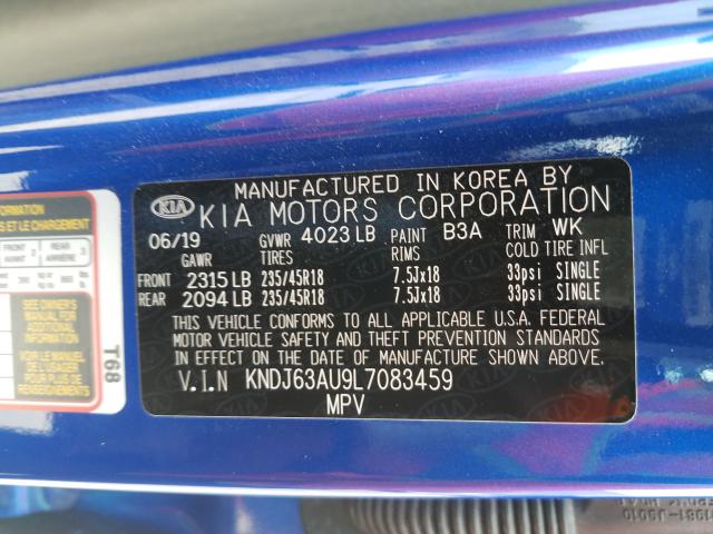 2020 KIA SOUL GT LI KNDJ63AU9L7083459