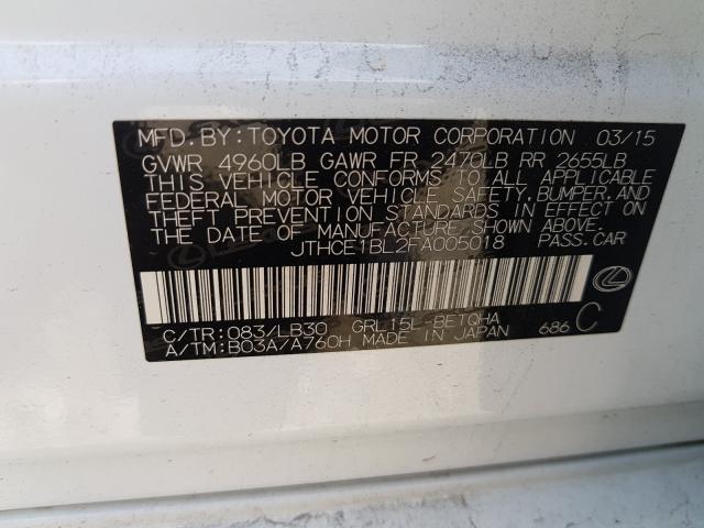 2015 LEXUS GS 350 JTHCE1BL2FA005018