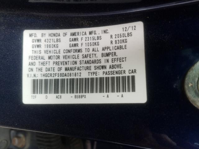 2013 HONDA ACCORD SPO 1HGCR2F59DA081812