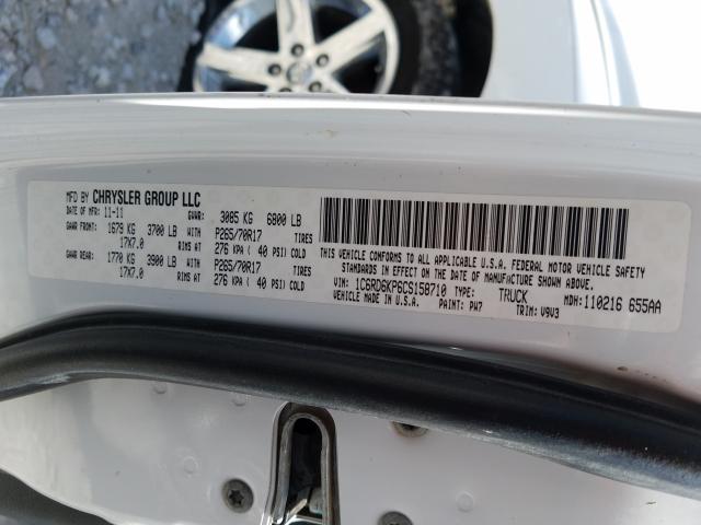 2012 DODGE RAM 1500 S 1C6RD6KP6CS158710