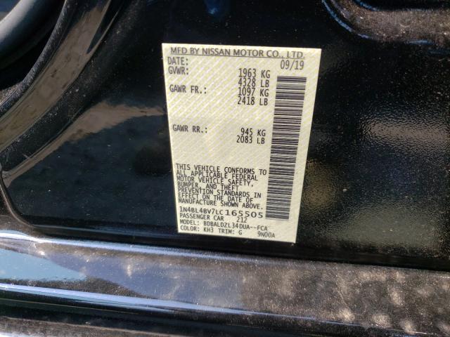 2020 NISSAN ALTIMA S 1N4BL4BV7LC165505