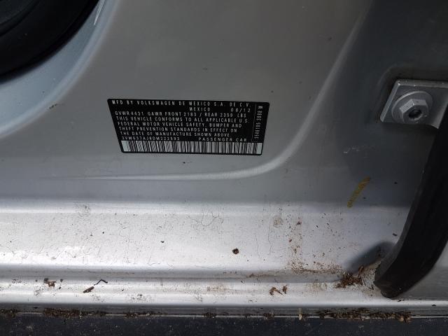 2013 VOLKSWAGEN JETTA HYBR 3VW637AJ8DM222593