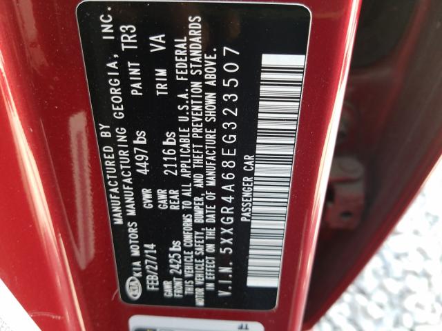 2014 KIA OPTIMA SX 5XXGR4A68EG323507