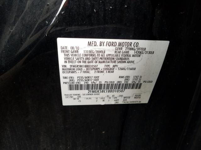 2011 FORD FLEX SE 2FMGK5BC1BBD10507
