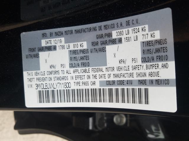 2020 TOYOTA YARIS LE 3MYDLBJVXLY711800