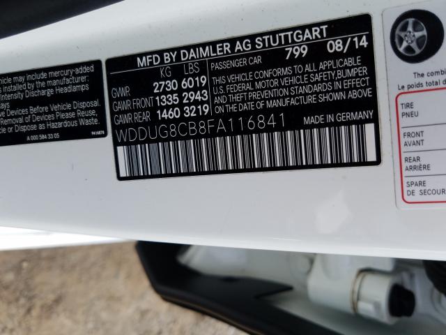 2015 MERCEDES-BENZ S 550 WDDUG8CB8FA116841