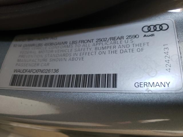 2015 AUDI A6 PREMIUM WAUDFAFCXFN026136