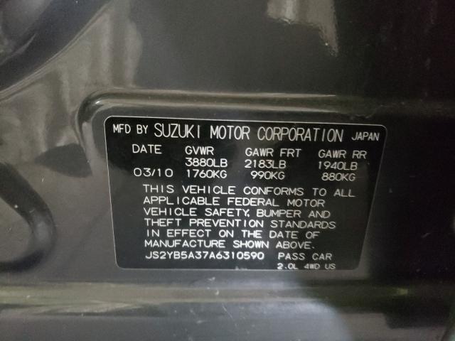 2010 SUZUKI SX4 JS2YB5A37A6310590