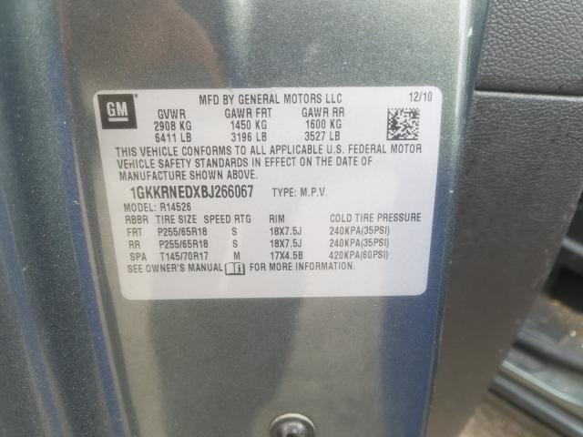 2011 GMC ACADIA SLE 1GKKRNEDXBJ266067
