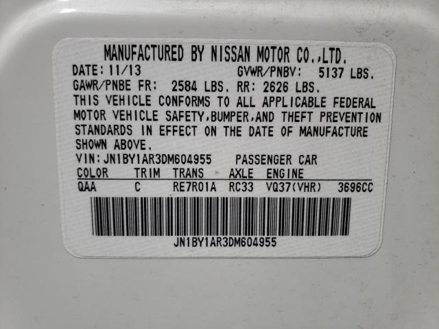 2013 INFINITI M37 X JN1BY1AR3DM604955