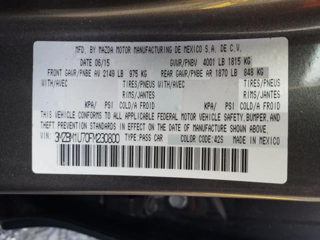 2015 MAZDA 3 SPORT 3MZBM1U70FM230800