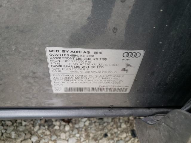 2017 AUDI Q3 PREMIUM WA1JCCFS5HR002365