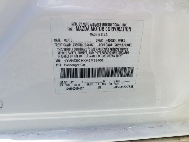 1YVHZ8CHXA5M33400 Mazda 6 I 2010. Фото: 9