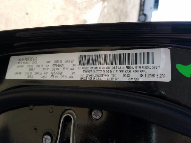 2016 RAM 1500 SLT 1C6RR7LG6GS187040