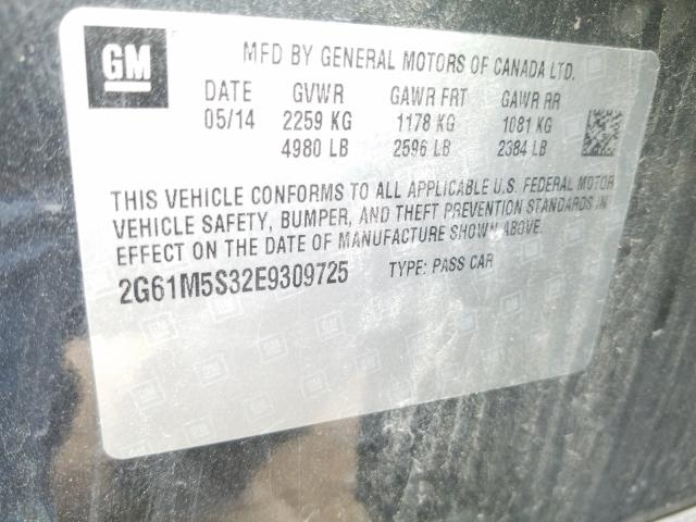 2014 CADILLAC XTS LUXURY 2G61M5S32E9309725