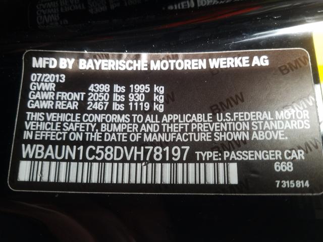 2013 BMW 128 I WBAUN1C58DVH78197
