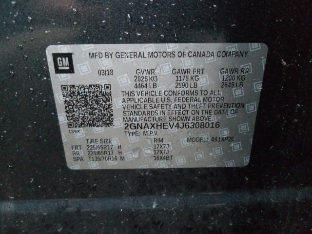 2018 CHEVROLET EQUINOX LS 2GNAXHEV4J6308016