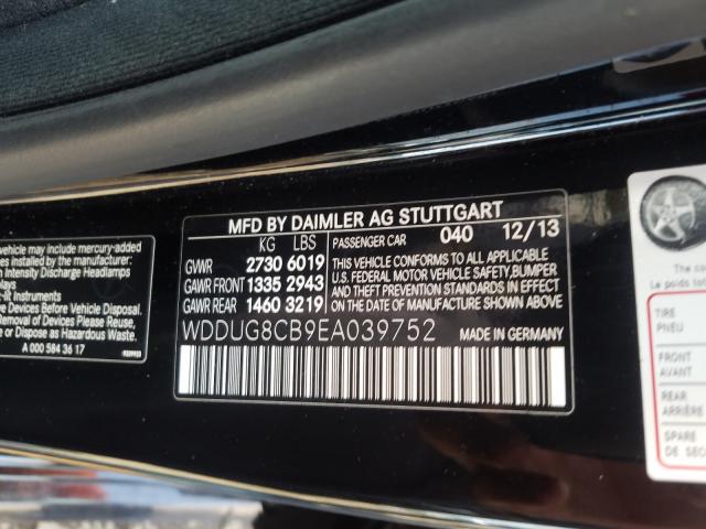 2014 MERCEDES-BENZ S 550 WDDUG8CB9EA039752