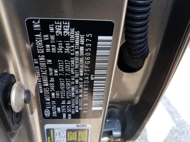 2015 KIA SORENTO LX 5XYKTDA71FG605375