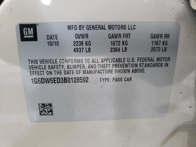 2011 CADILLAC STS LUXURY 1G6DW6ED3B0128592