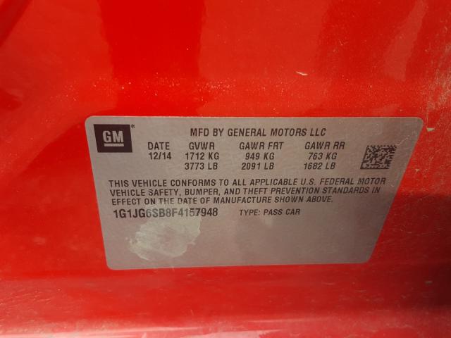 2015 CHEVROLET SONIC RS 1G1JG6SB8F4157948