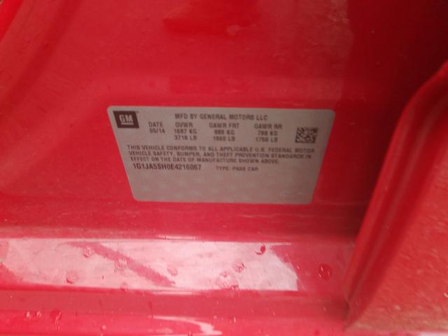 2014 CHEVROLET SONIC LS 1G1JA5SH0E4216067